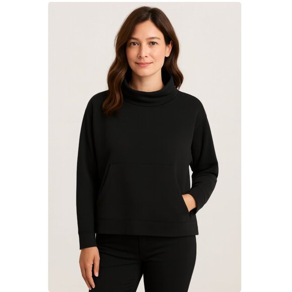 Eileen Fisher Knit Top Front Pocket Size Small Petite - Picture 1 of 8